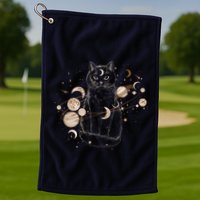 Magical Galaxy Cat Golf Towel