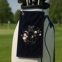 Magical Galaxy Cat Golf Towel