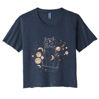 Magical Galaxy Cat Crop Top