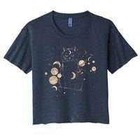 Magical Galaxy Cat Women's Crop Top Tee