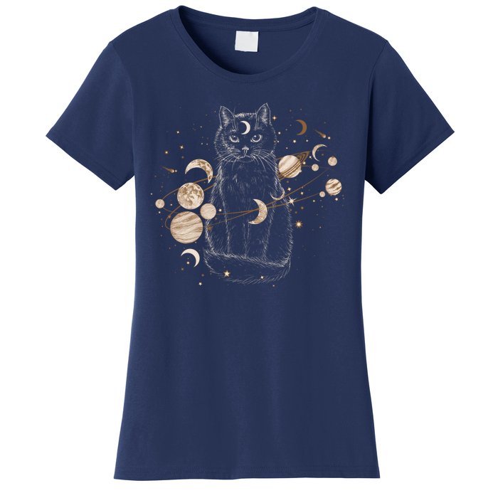 Magical Galaxy Cat Women's T-Shirt