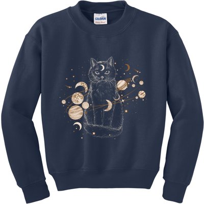 Magical Galaxy Cat Kids Sweatshirt