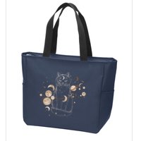 Magical Galaxy Cat Zip Tote Bag
