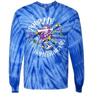 Mardi Gras Costume Beads Meaningful Gift Pour Me Something Mr Ing Gift Tie-Dye Long Sleeve Shirt