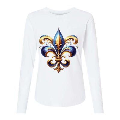 Mardi Gras Celebration Womens Cotton Relaxed Long Sleeve T-Shirt