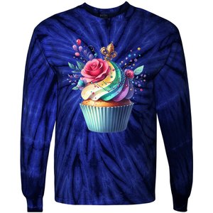 Mardi Gras Celebration Tie-Dye Long Sleeve Shirt