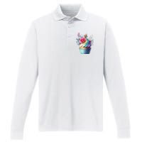 Mardi Gras Celebration Performance Long Sleeve Polo