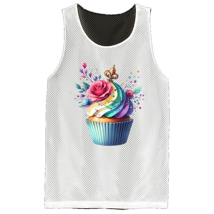 Mardi Gras Celebration Mesh Reversible Basketball Jersey Tank