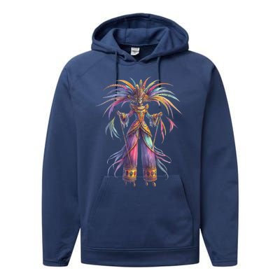 Mardi Gras Celebration Performance Fleece Hoodie