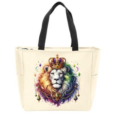 Mardi Gras Celebration Lion Zip Tote Bag