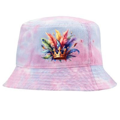 Mardi Gras Celebration Tie-Dyed Bucket Hat