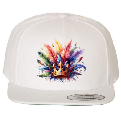 Mardi Gras Celebration Wool Snapback Cap