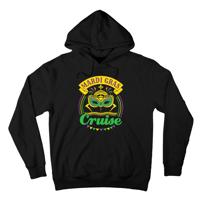 Mardi Gras Cruise Cruising Mask Cruise Ship Beads Hoodie