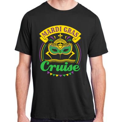 Mardi Gras Cruise Cruising Mask Cruise Ship Beads Adult ChromaSoft Performance T-Shirt