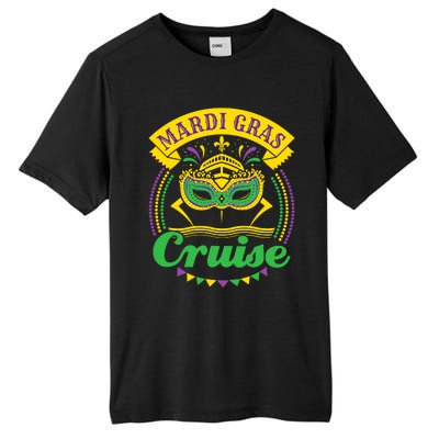 Mardi Gras Cruise Cruising Mask Cruise Ship Beads Tall Fusion ChromaSoft Performance T-Shirt