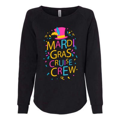 Mardi Gras Cruise Crew Ship Design Squad Festival Costume Gift Womens California Wash Sweatshirt