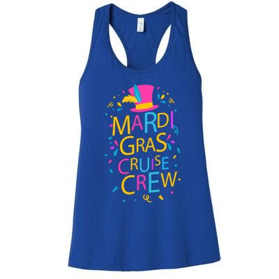 Mardi Gras Cruise Crew Ship Design Squad Festival Costume Gift Women's Racerback Tank