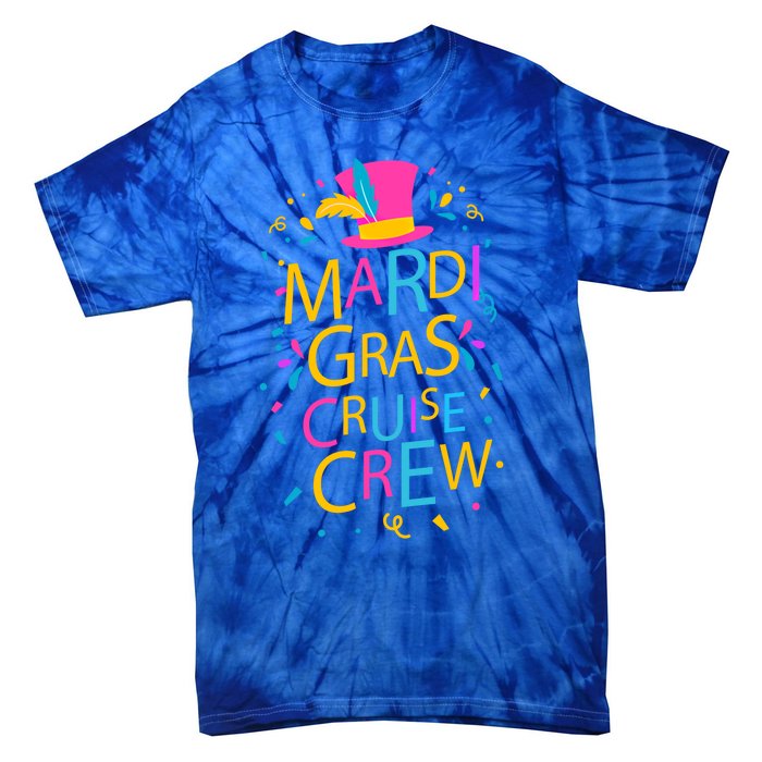 Mardi Gras Cruise Crew Ship Design Squad Festival Costume Gift Tie-Dye T-Shirt