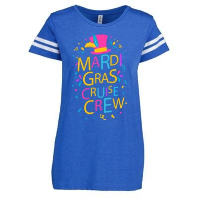 Mardi Gras Cruise Crew Ship Design Squad Festival Costume Gift Enza Ladies Jersey Football T-Shirt