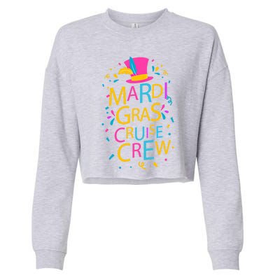 Mardi Gras Cruise Crew Ship Design Squad Festival Costume Gift Cropped Pullover Crew