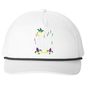 Mardi Gras Chicken Funny Outfit Farming Snapback Five-Panel Rope Hat