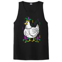 Mardi Gras Chicken Funny Outfit Farming PosiCharge Competitor Tank