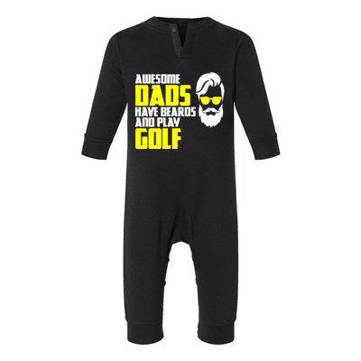 Miniature Golf Course Father's Day For Golf Player Cute Gift Infant Fleece One Piece