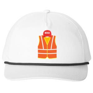 Maga Garbage Collector Vest For Trump Election Day Snapback Five-Panel Rope Hat