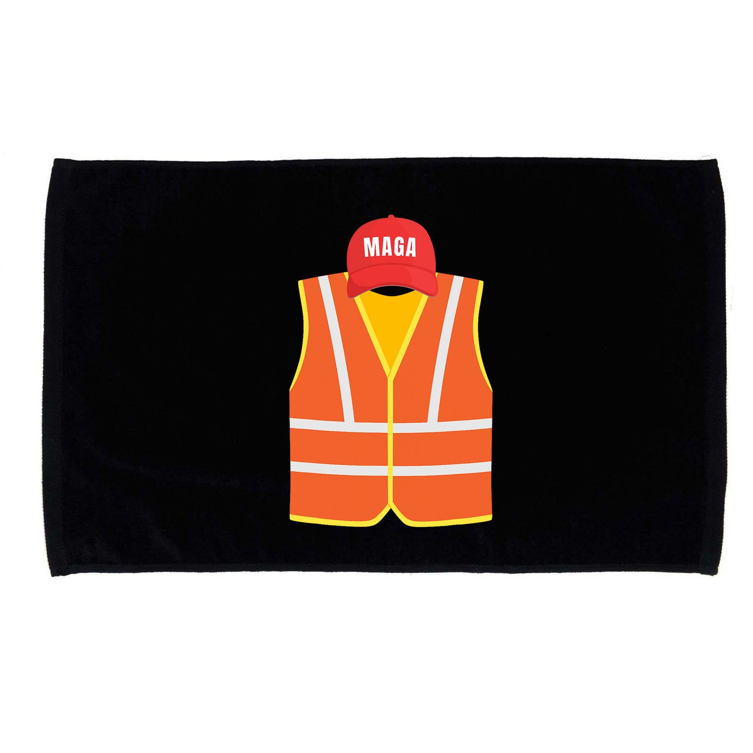 Maga Garbage Collector Vest For Trump Election Day Microfiber Hand Towel