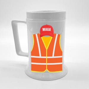 Maga Garbage Collector Vest For Trump Election Day Beer Stein