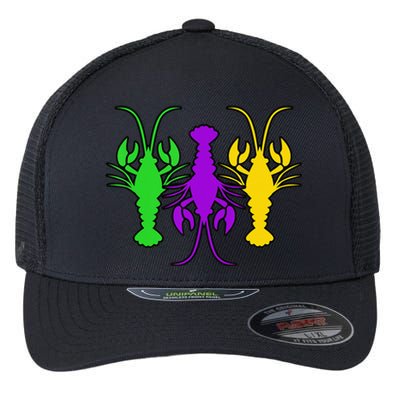 Mardi Gras Crawfish Mardi Gras funny festival Flexfit Unipanel Trucker Cap