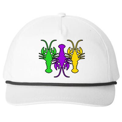 Mardi Gras Crawfish Mardi Gras funny festival Snapback Five-Panel Rope Hat