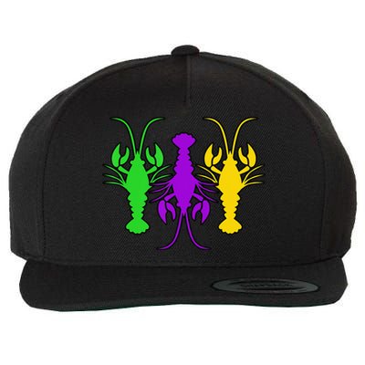 Mardi Gras Crawfish Mardi Gras funny festival Wool Snapback Cap