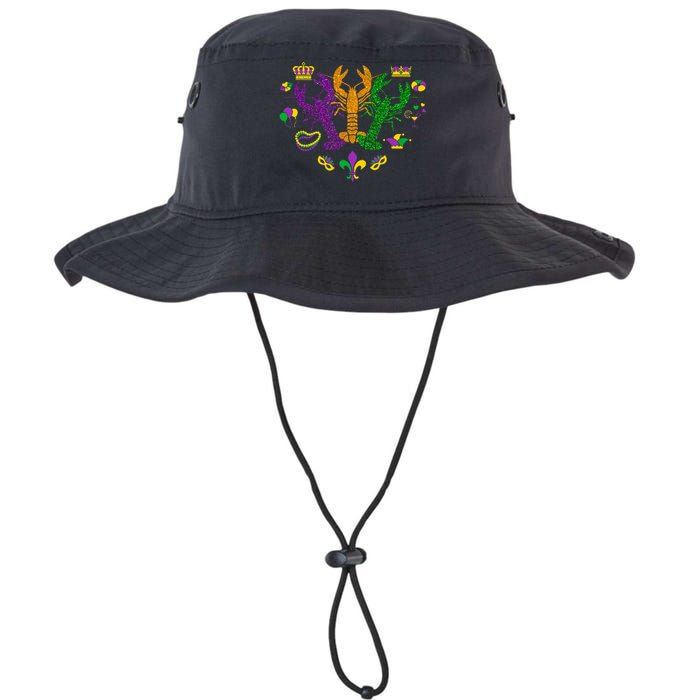 Mardi Gras Crawfish Happy Mardi Gras 2024 Matching Party Legacy Cool Fit Booney Bucket Hat