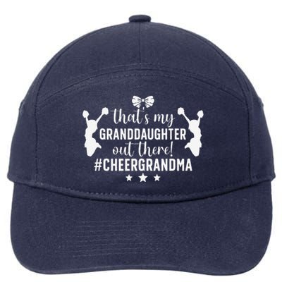 My Granddaughter Cheer Grandma Cheerleading Grandmother 7-Panel Snapback Hat