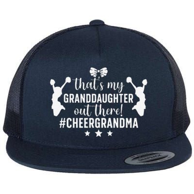 My Granddaughter Cheer Grandma Cheerleading Grandmother Flat Bill Trucker Hat