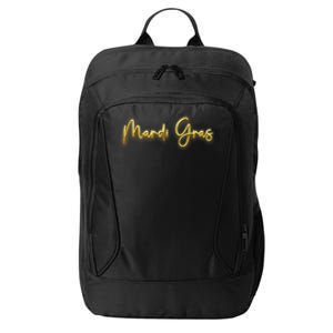 Mardi Gras Celebration Logo City Backpack