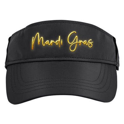 Mardi Gras Celebration Logo Adult Drive Performance Visor