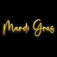 Mardi Gras Celebration Logo Zip Tote Bag