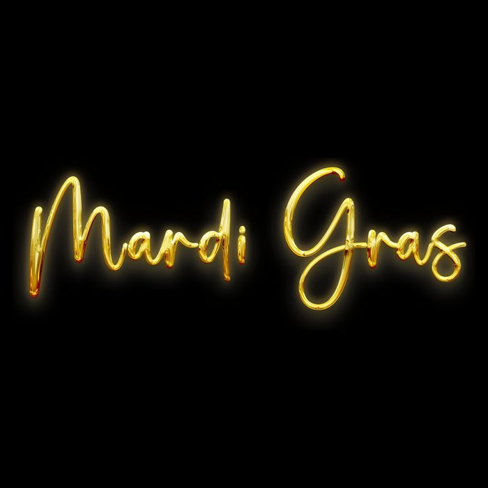 Mardi Gras Celebration Logo Zip Tote Bag