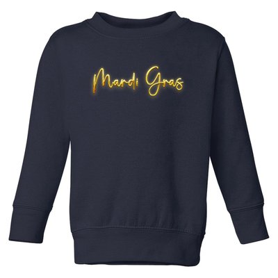 Mardi Gras Celebration Logo Toddler Sweatshirt