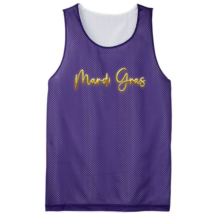 Mardi Gras Celebration Logo Mesh Reversible Basketball Jersey Tank