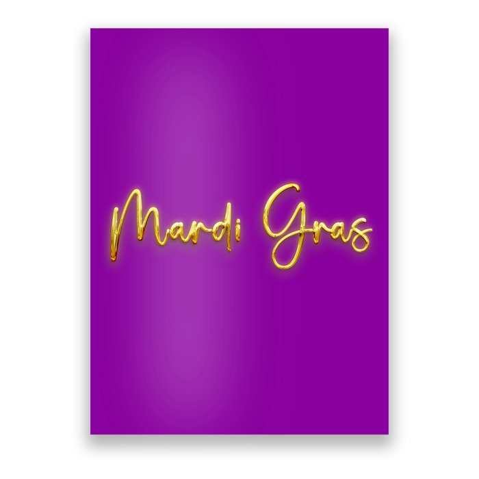Mardi Gras Celebration Logo Poster