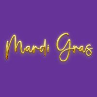 Mardi Gras Celebration Logo Poster
