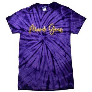 Mardi Gras Celebration Logo Tie-Dye T-Shirt