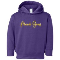 Mardi Gras Celebration Logo Toddler Hoodie