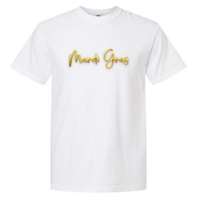 Mardi Gras Celebration Logo Garment-Dyed Heavyweight T-Shirt