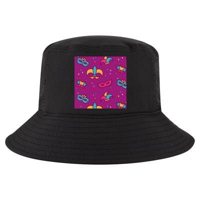 Mardi Gras Colorful Celebration Pattern Cool Comfort Performance Bucket Hat