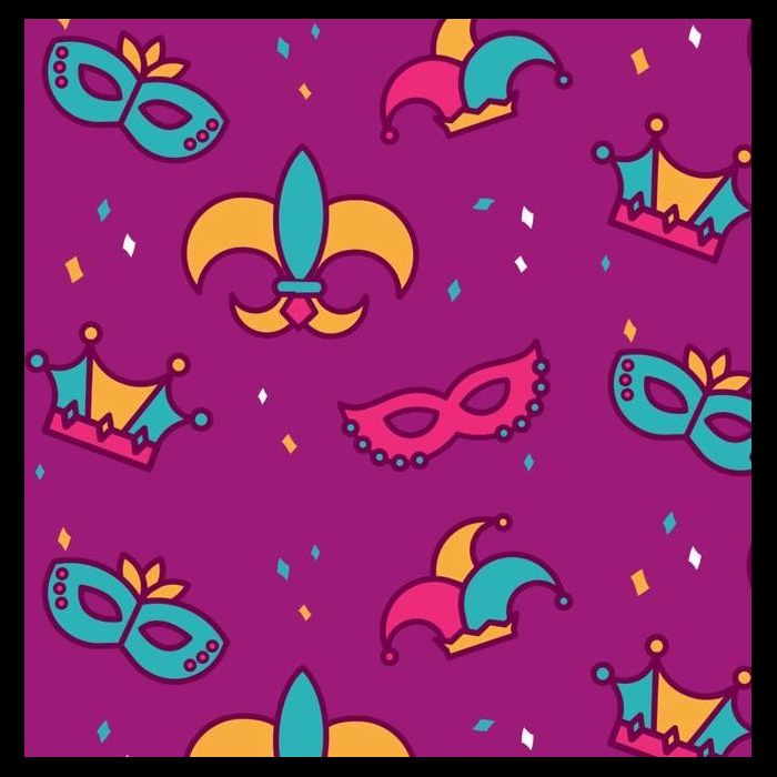 Mardi Gras Colorful Celebration Pattern Backpack