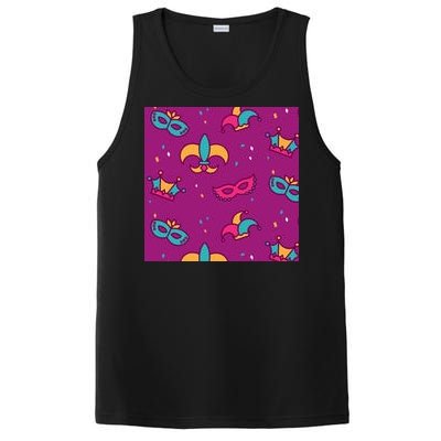 Mardi Gras Colorful Celebration Pattern PosiCharge Competitor Tank